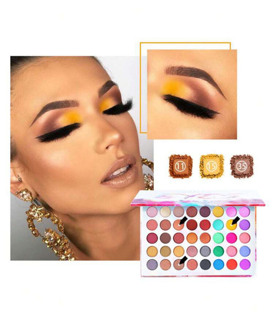 40-Color Eye Shadow Palette, Matte Glitter Matte Eyeshadow Palette.