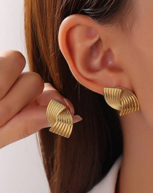 10k Solid Gold Dainty Ear Studs, Real Gold Stud, Flamingo Earring, Gold Helix Studs, Cartilage piercing, Tiny Gold Studs, Small Gold Studs