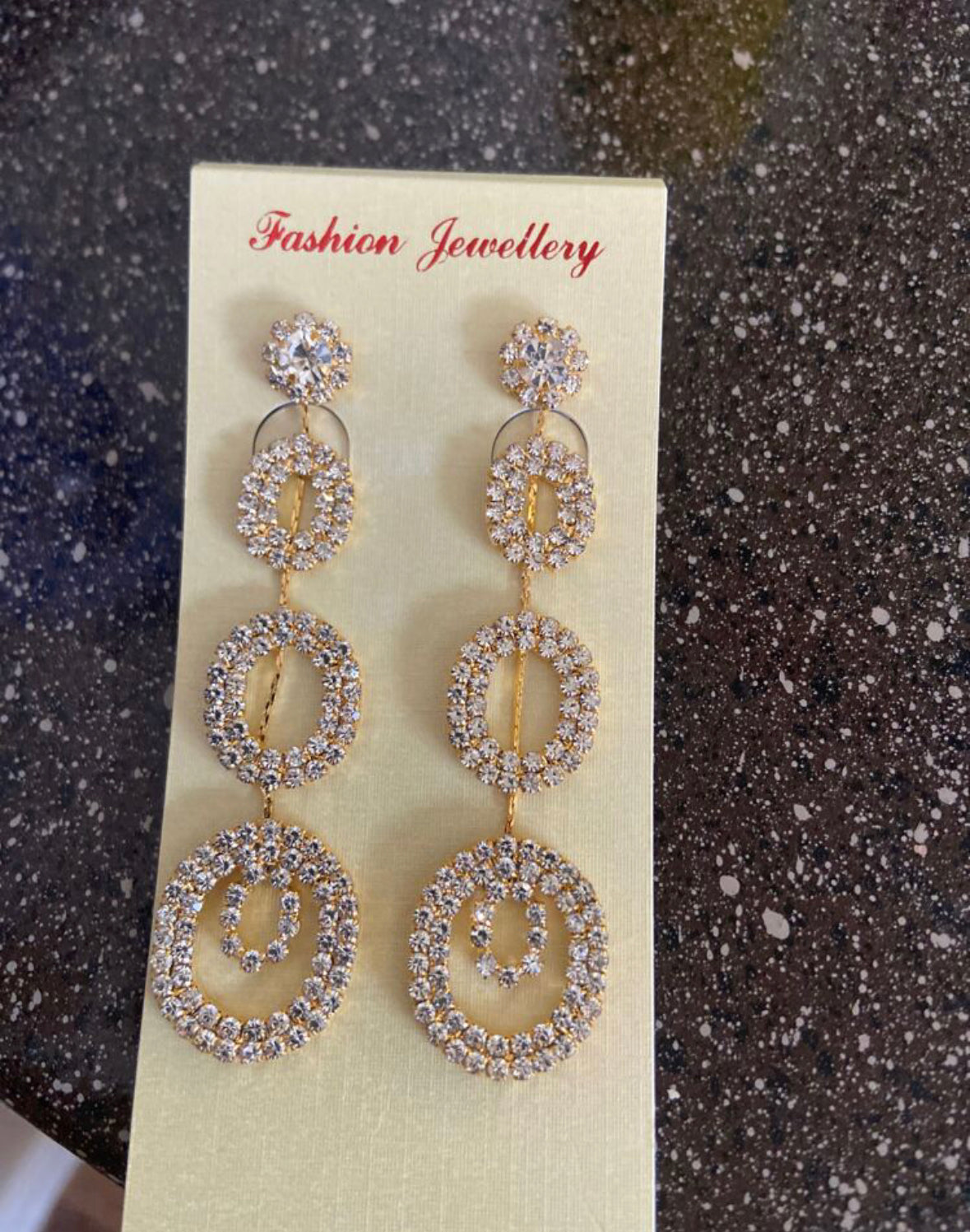 Gorgeous Sexy Nightclub Crystal Dangling Earring Stud for Women