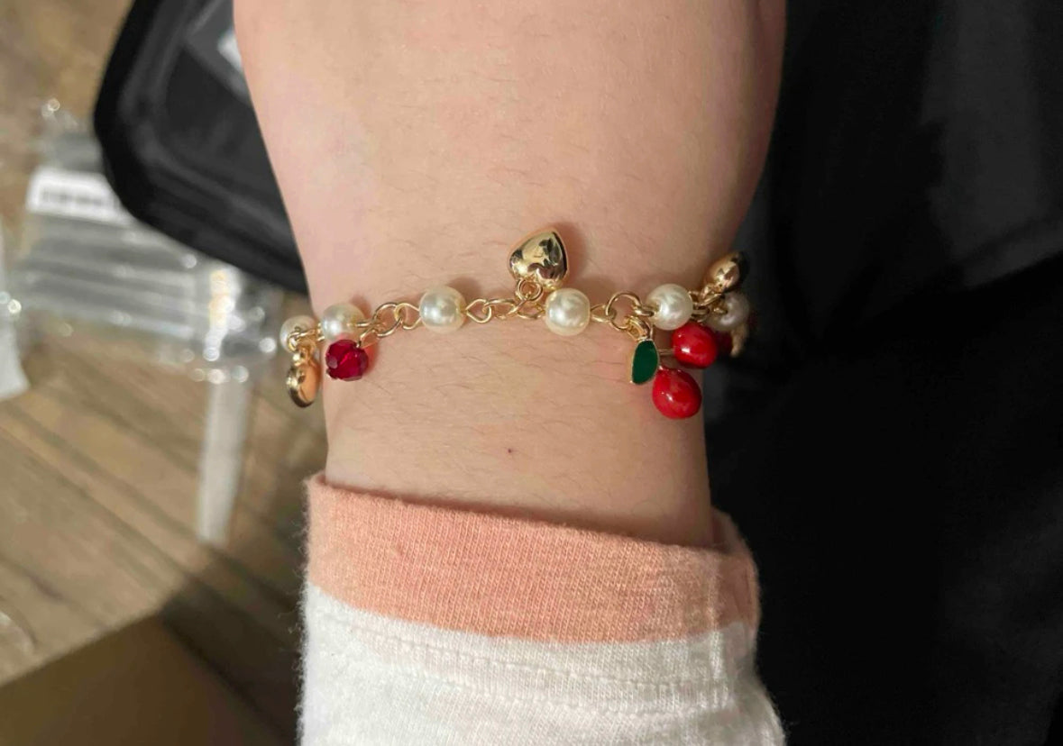 Cherry Blossom Charm Bracelet.