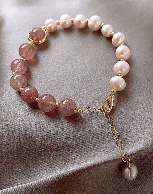 Genuine Pearl Bracelet | Sterling Silver or Gold Clasp Bead Bracelet