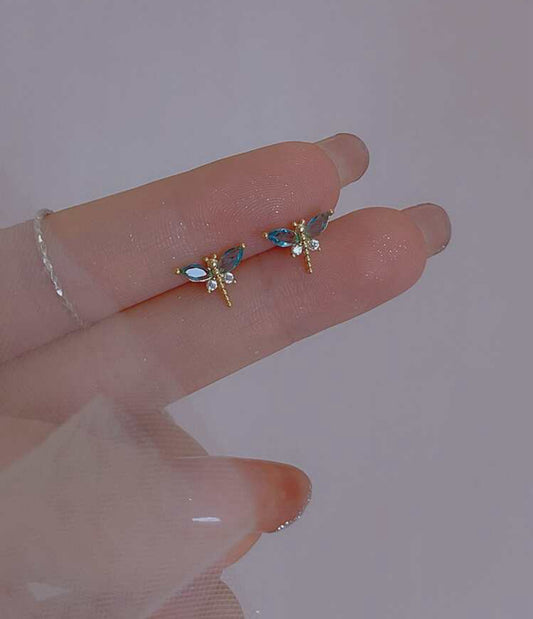 Cute insect design min stud earrings