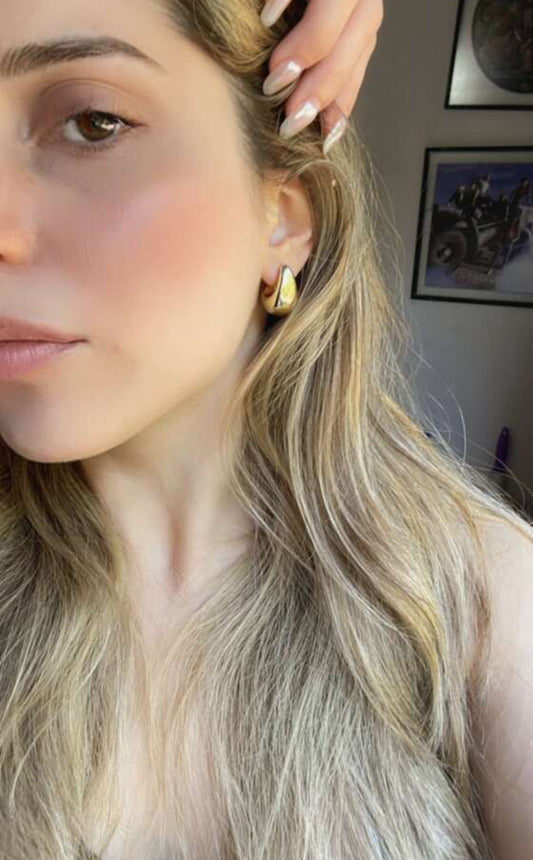 Gold Teardrop Earrings for Women - S925 Sterling Silver Earrings