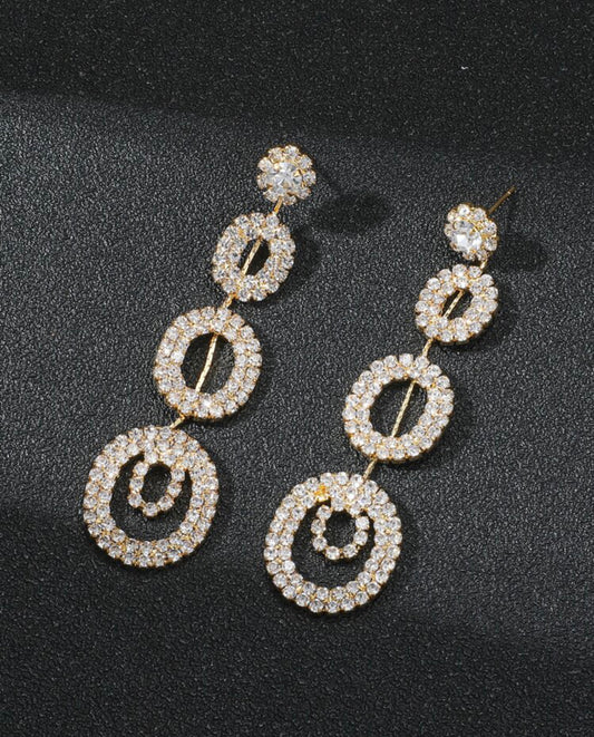 Gorgeous Sexy Nightclub Crystal Dangling Earring Stud for Women