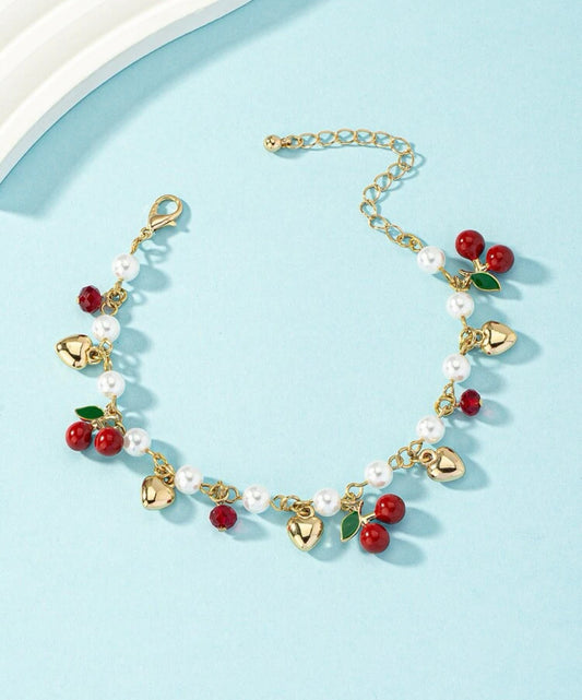 Cherry Blossom Charm Bracelet.