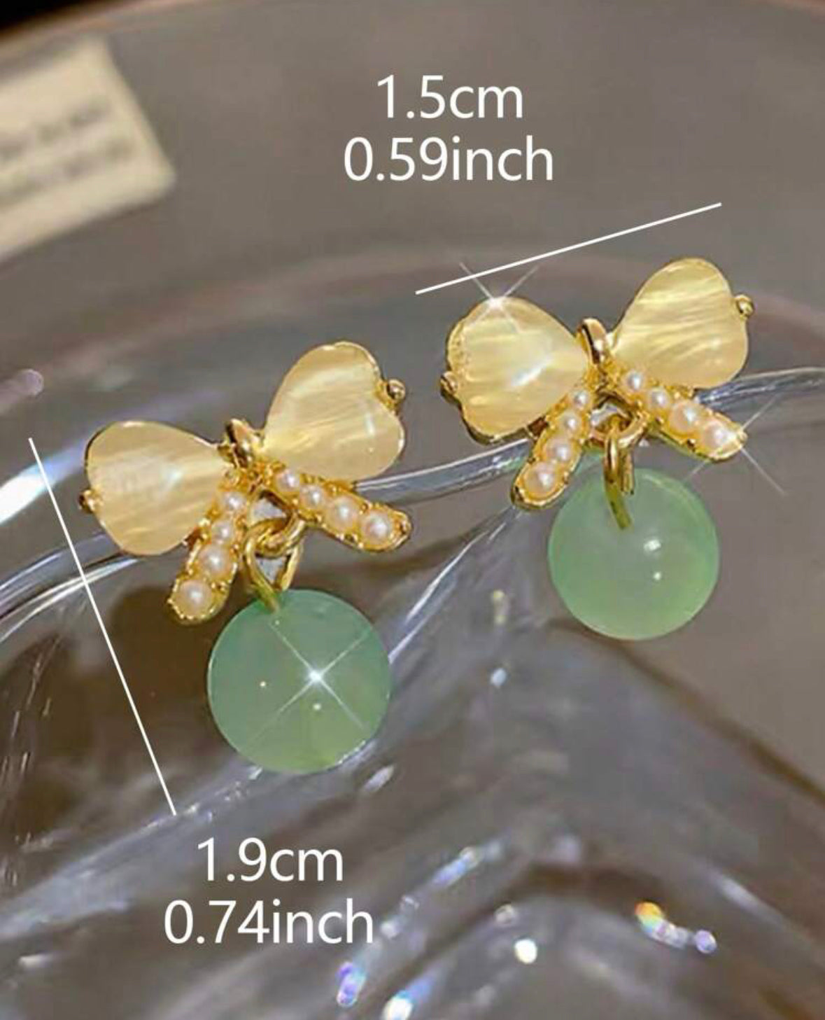 Ribbon Pearl Earrings | Ribbon Bow Earrings | Pearl Stud Earrings | Bride Earrings Mother Daughter Gift | Ear Jackets Ribbon Stud Earings