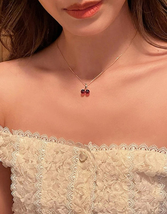 Cherry 🍒 charm necklace