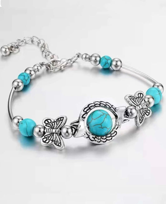 Turquoise Butterfly Bracelet