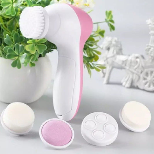 Electric facial brush for cleansing