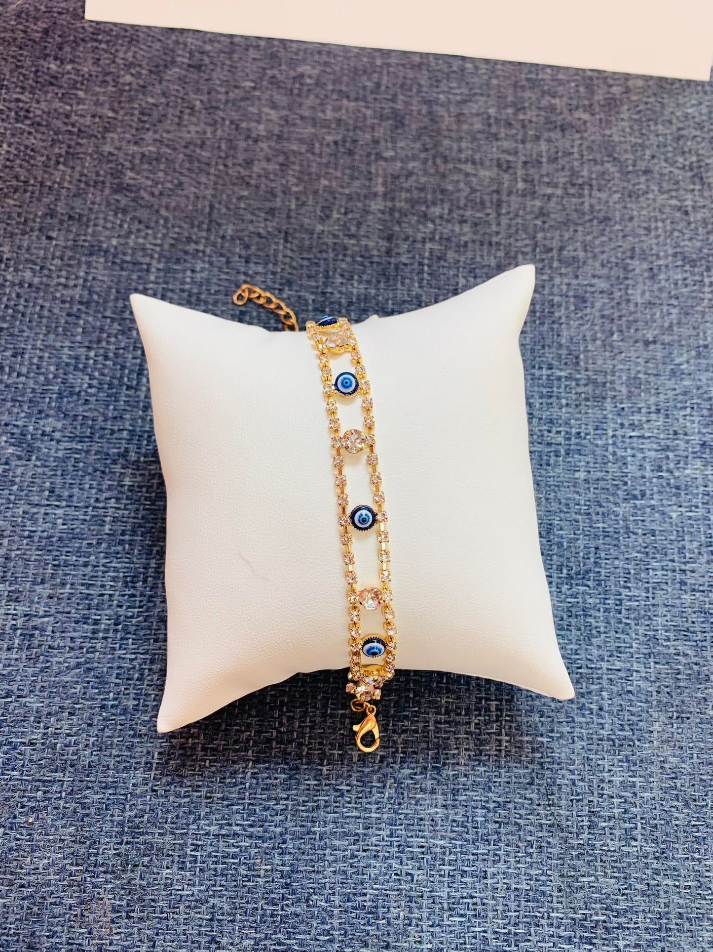 Blue evil eye bracelet