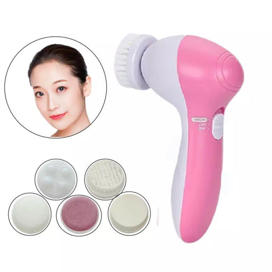 Electric facial brush for cleansing