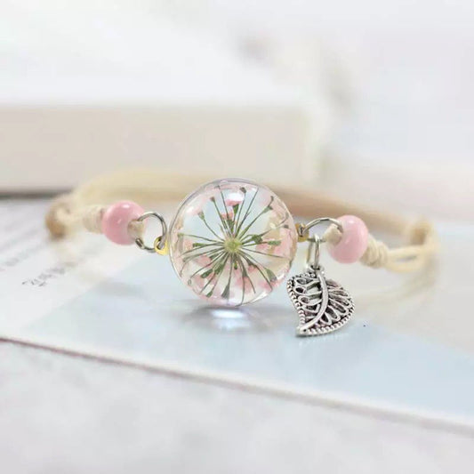 New adjustable Dried flower plant bracelets