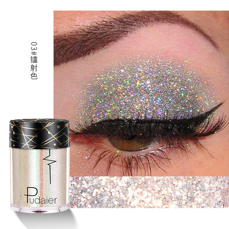 Pudaier 36 Colors Glitter Monochrome Eye Shadow Glitter