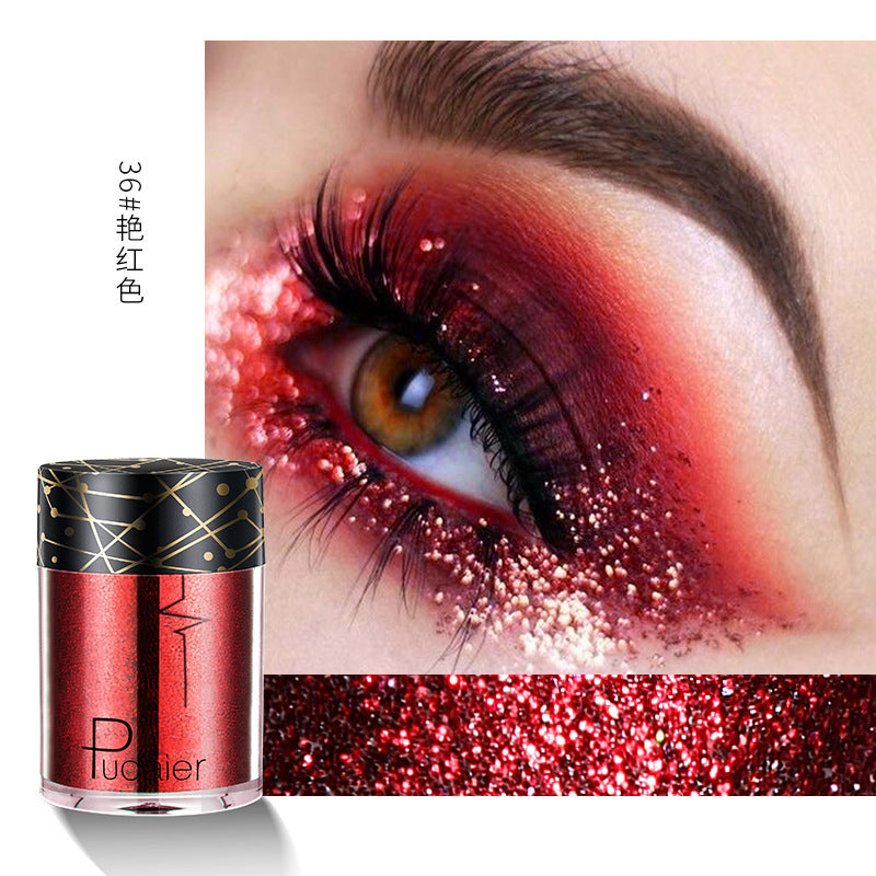 Pudaier 36 Colors Glitter Monochrome Eye Shadow Glitter