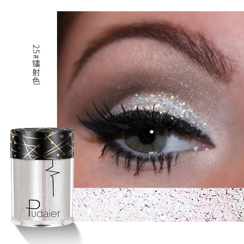 Pudaier 36 Colors Glitter Monochrome Eye Shadow Glitter