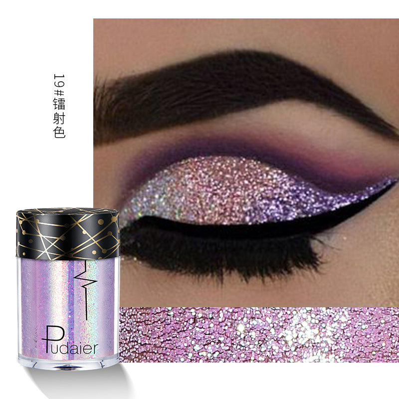 Pudaier 36 Colors Glitter Monochrome Eye Shadow Glitter