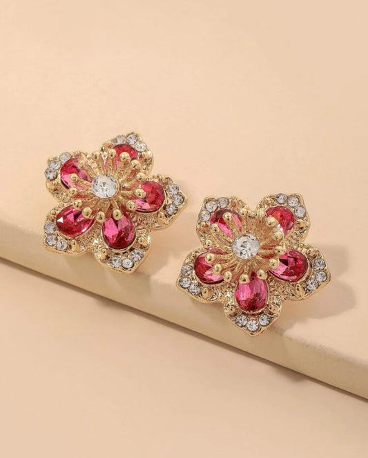 Blooming flower stud Earrings