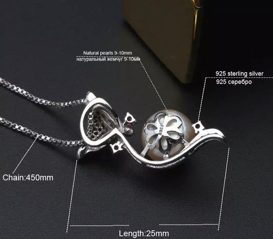 100% real pearl freshwater necklace for women.