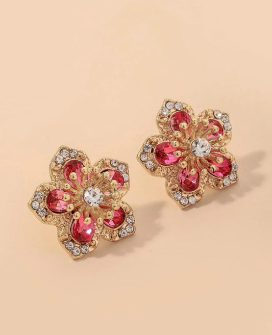 Blooming flower stud Earrings