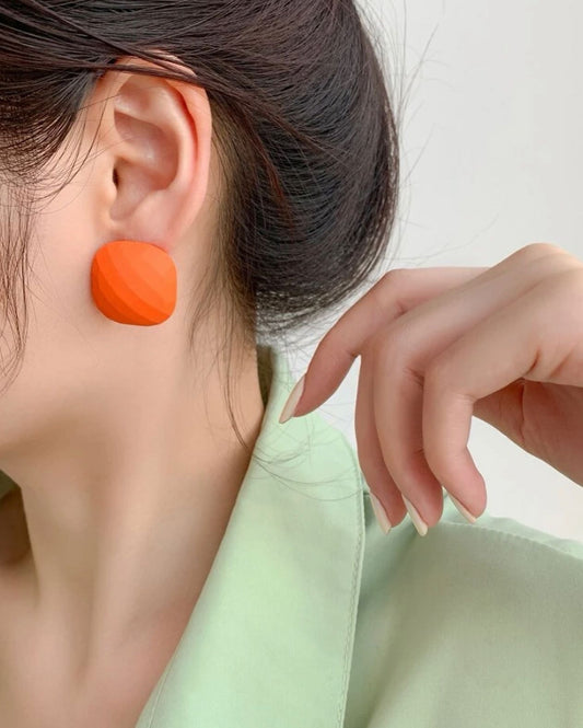 Beautiful fresh orange stud Earrings