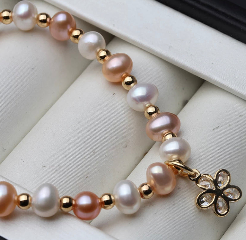 Real pearl freshwater AAA grade bracelet