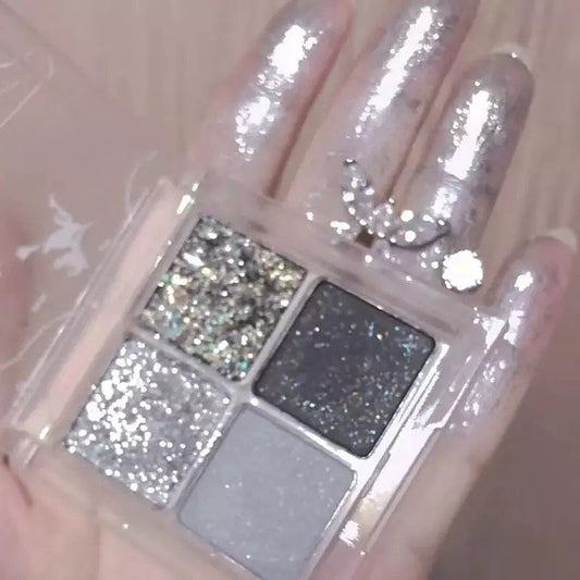 4 colors punk Smokey Eyeshadow palette