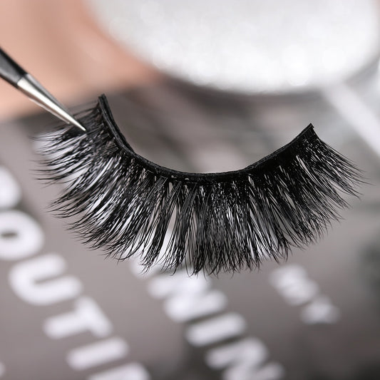 4PCS Dual Magnetic False Eyelashes On Magnets Natural Lashes