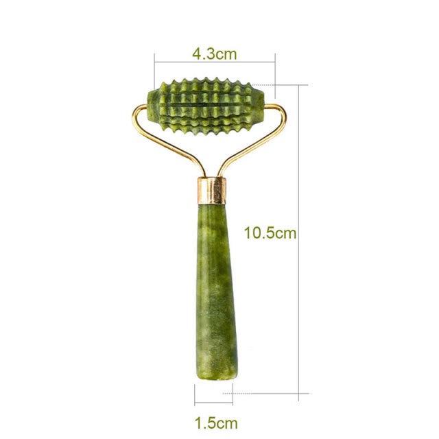 Jade Stone Facial Massage Roller For Face Women Neck Natural Massager Tools Roller