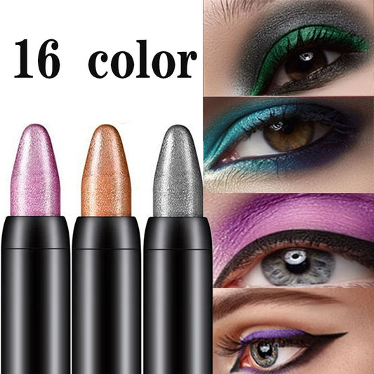 Pearlescent silkworm eyeshadow pen lasting waterproof pen 16 color eye shadow