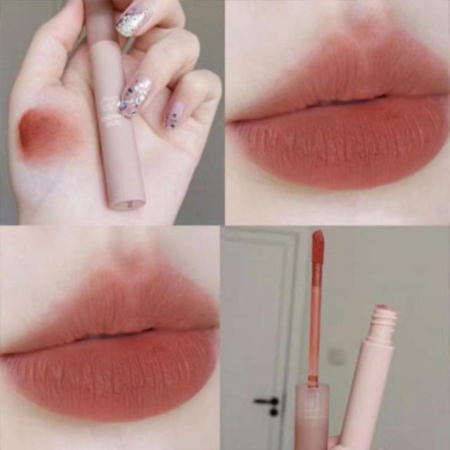 Chestnut Velvet Matte Lipstick Liquid Lip Gloss Waterproof Long Lasting