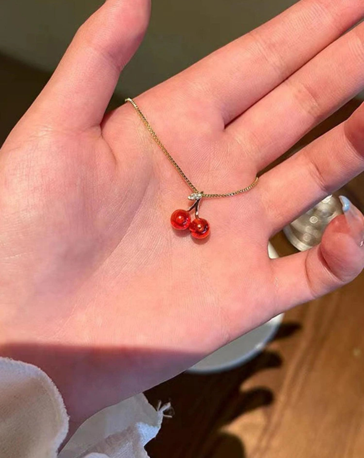 Cherry 🍒 charm necklace