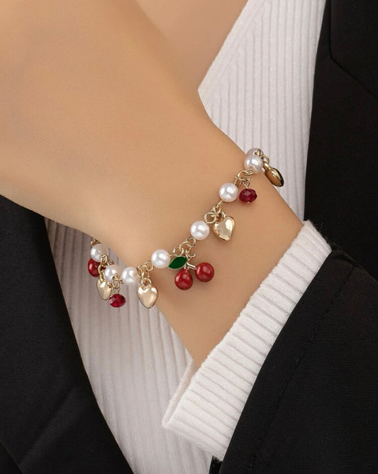 Cherry Blossom Charm Bracelet.