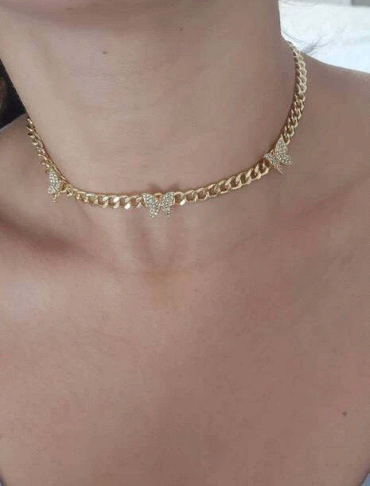 Butterfly 🦋 gold choker