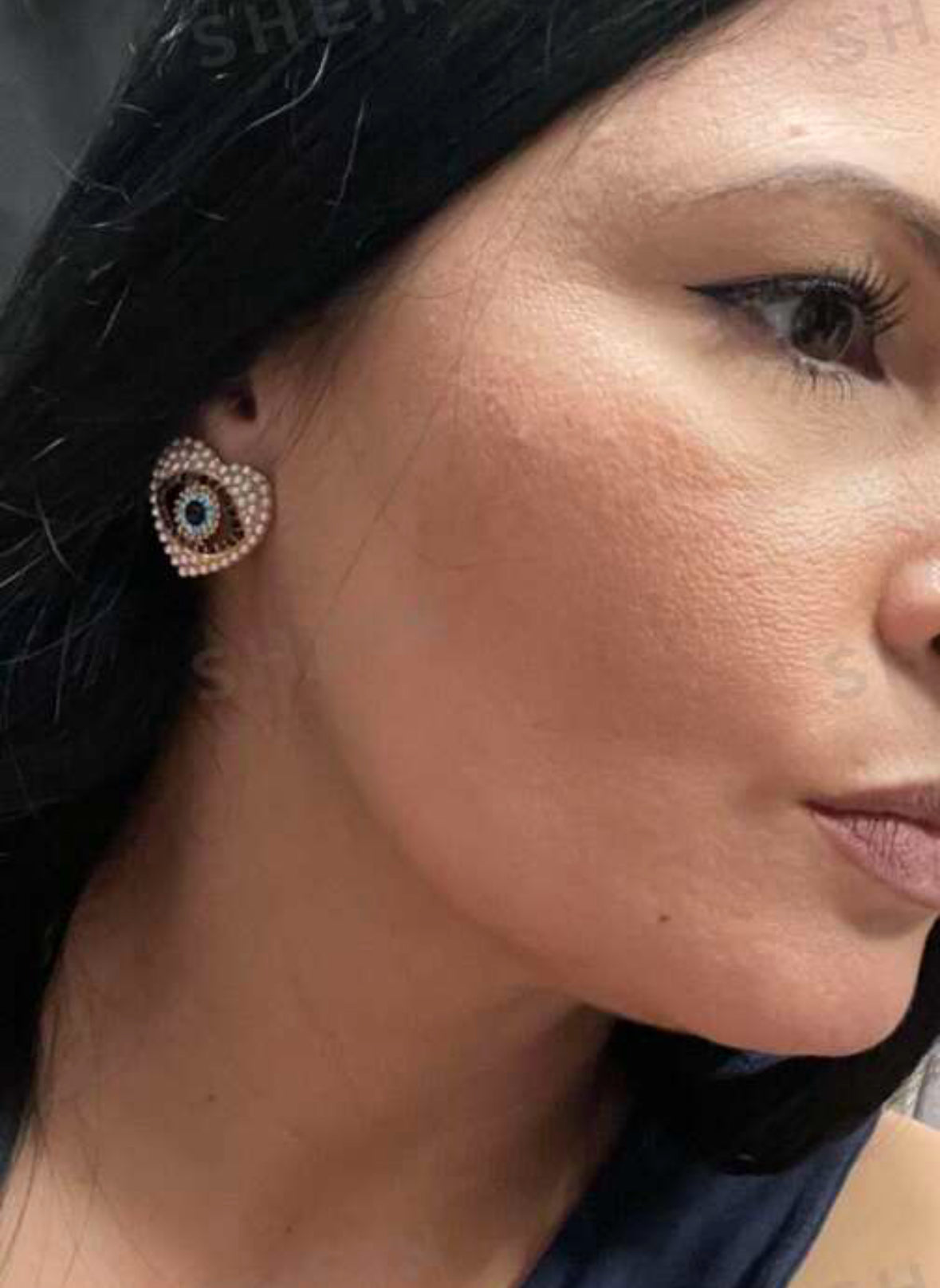 Right side of heart ❤️ shape earrings