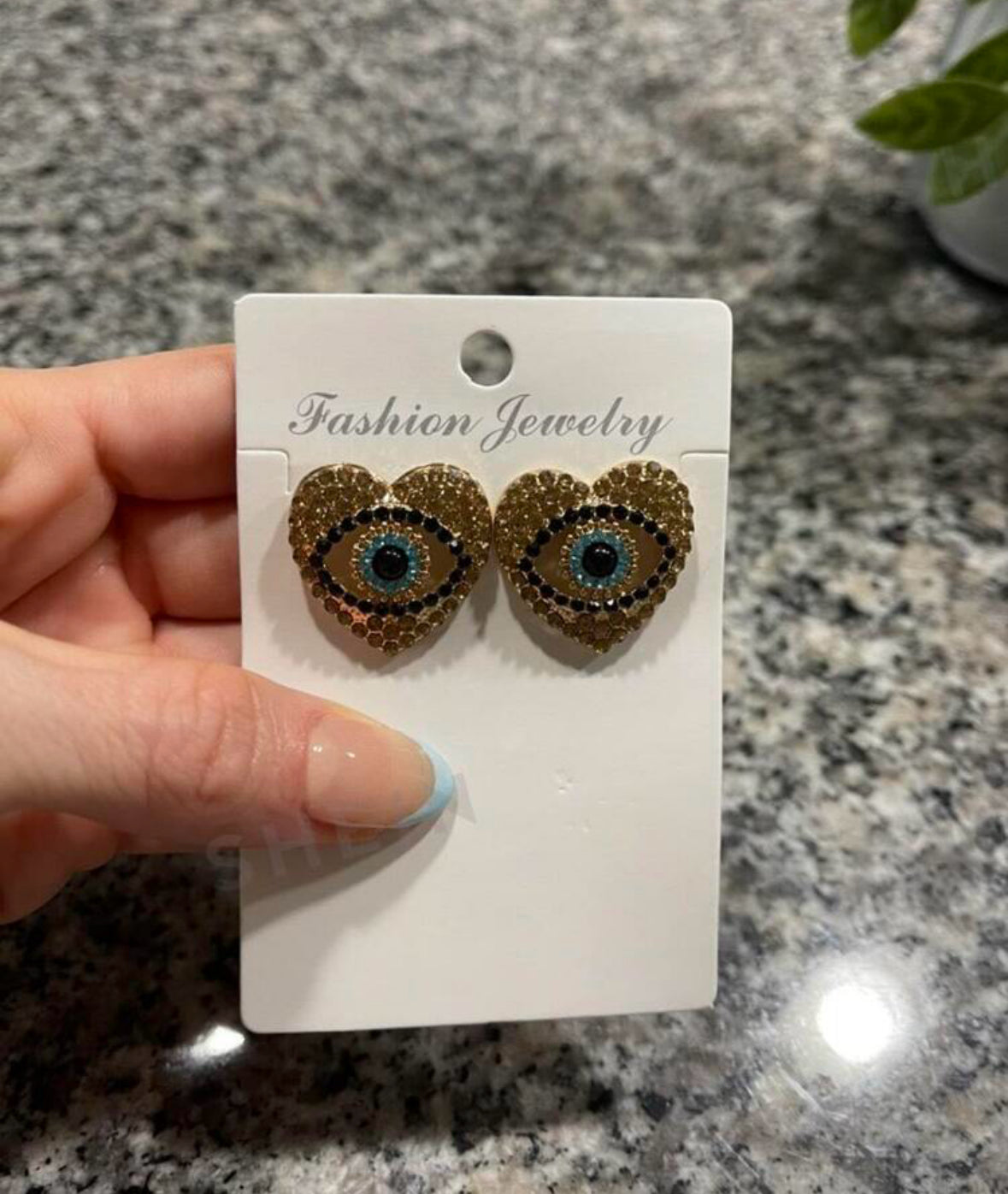2 pair of heart shaped earrings 