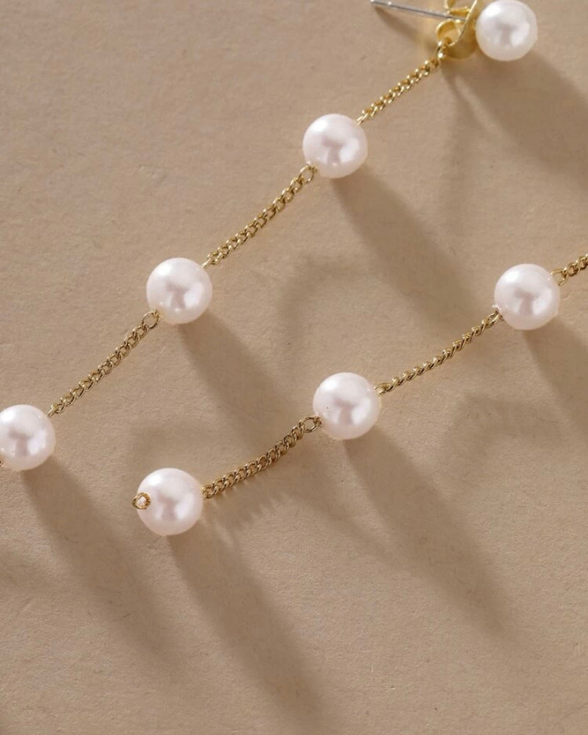 Pearl drop earrings