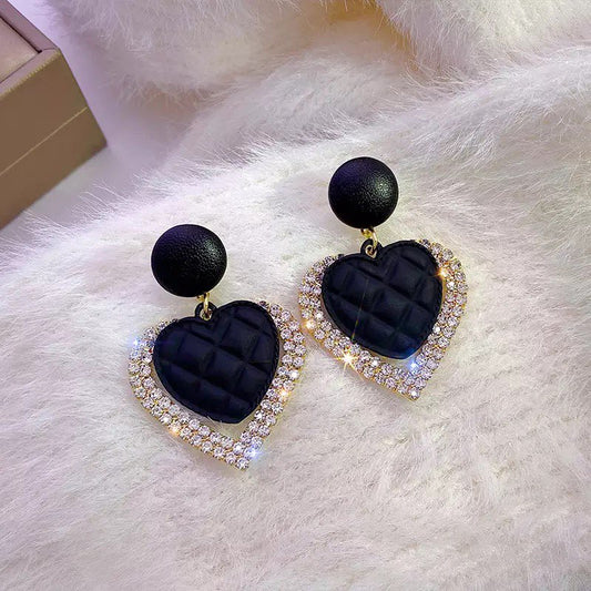 Beautiful Crystal Heart Earrings