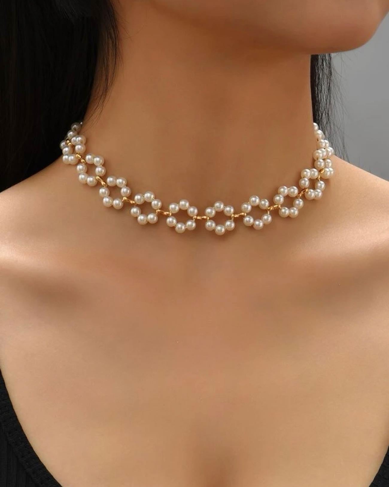 Handmade flower 🌸 necklace for women