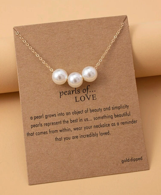 Fresh Water Pearl Necklace white color