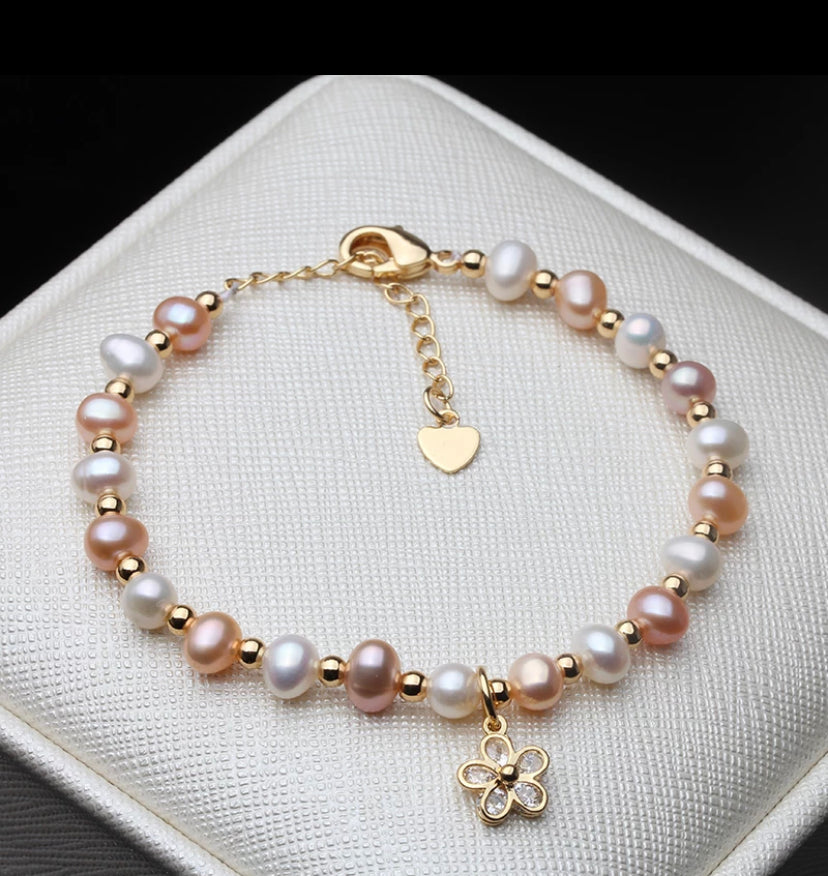 Real pearl freshwater AAA grade bracelet