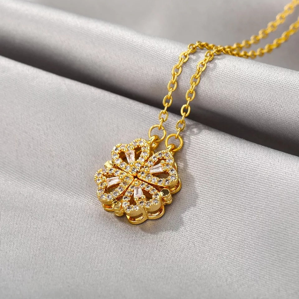 Vintage Lucky for leaf clover Necklace for women – sonyshabeauty