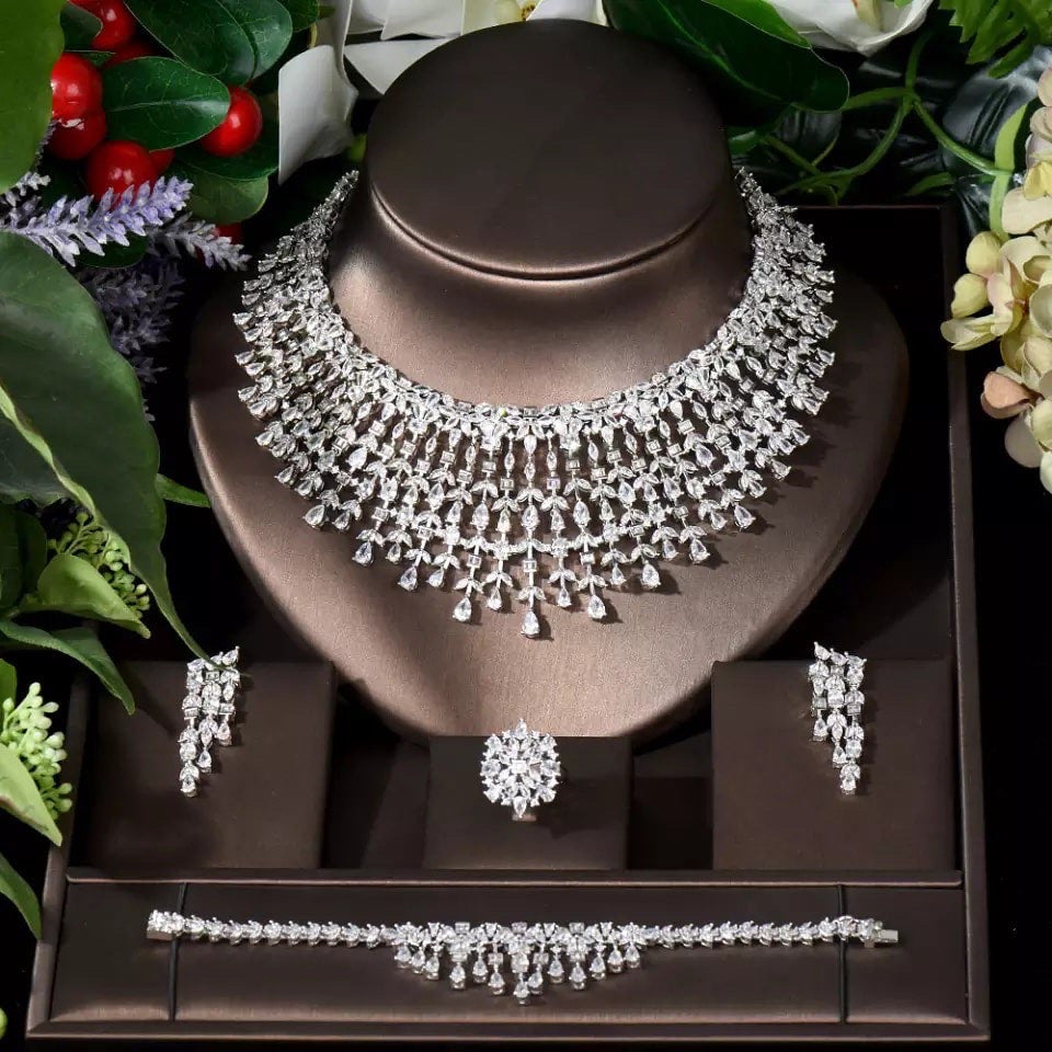 Cubic zirconia jewelry sets