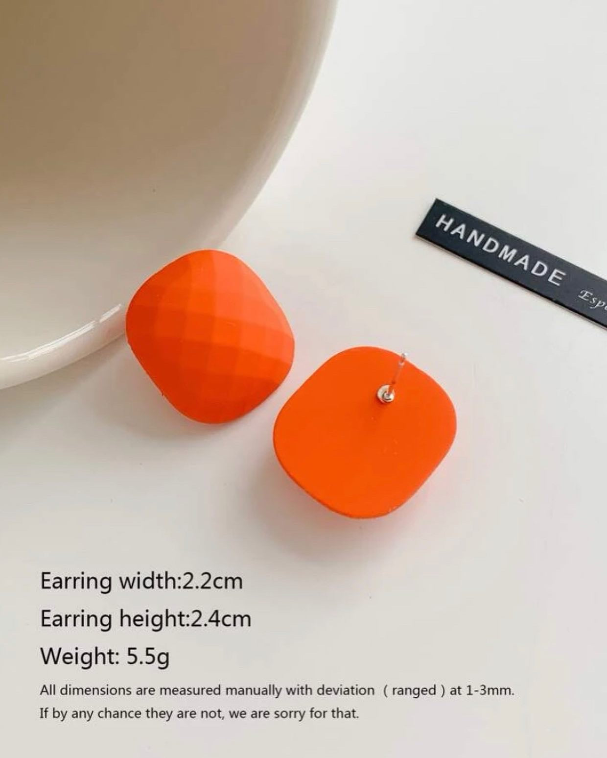 Beautiful fresh orange stud Earrings