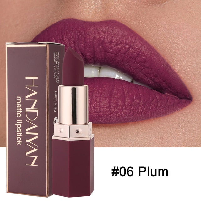 6 Colors Makeup Matte Lipstick Waterproof Long Lasting Lip Stick