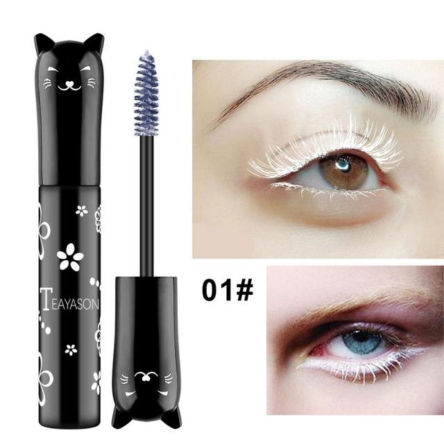 1pc Fashion White Mascara Makeup and long lasting curling