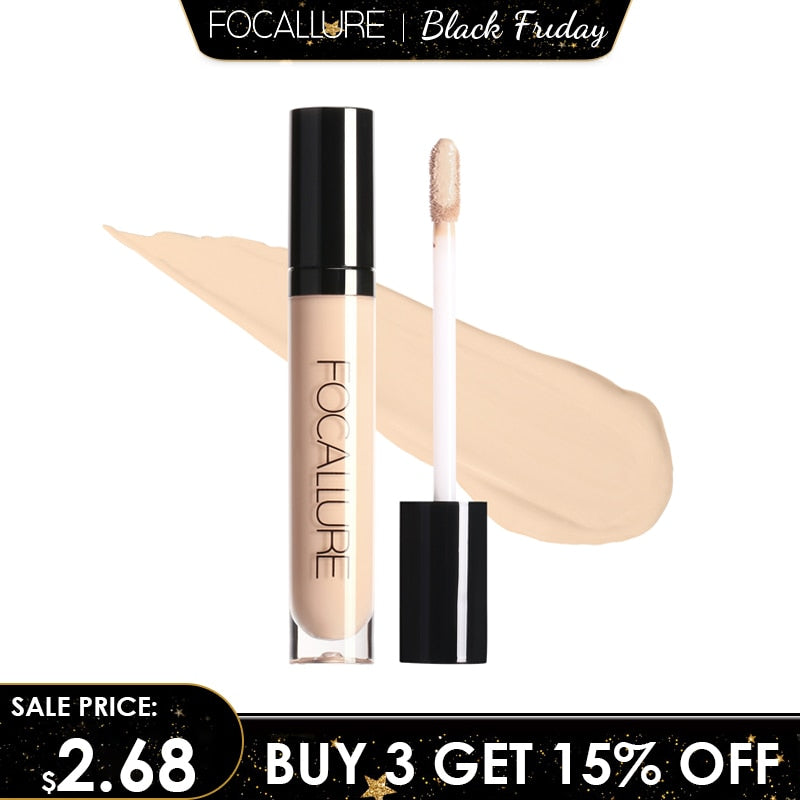 FOCALLURE Eye Concealer Base 7 Colors Full Coverage Suit for all type of skin.